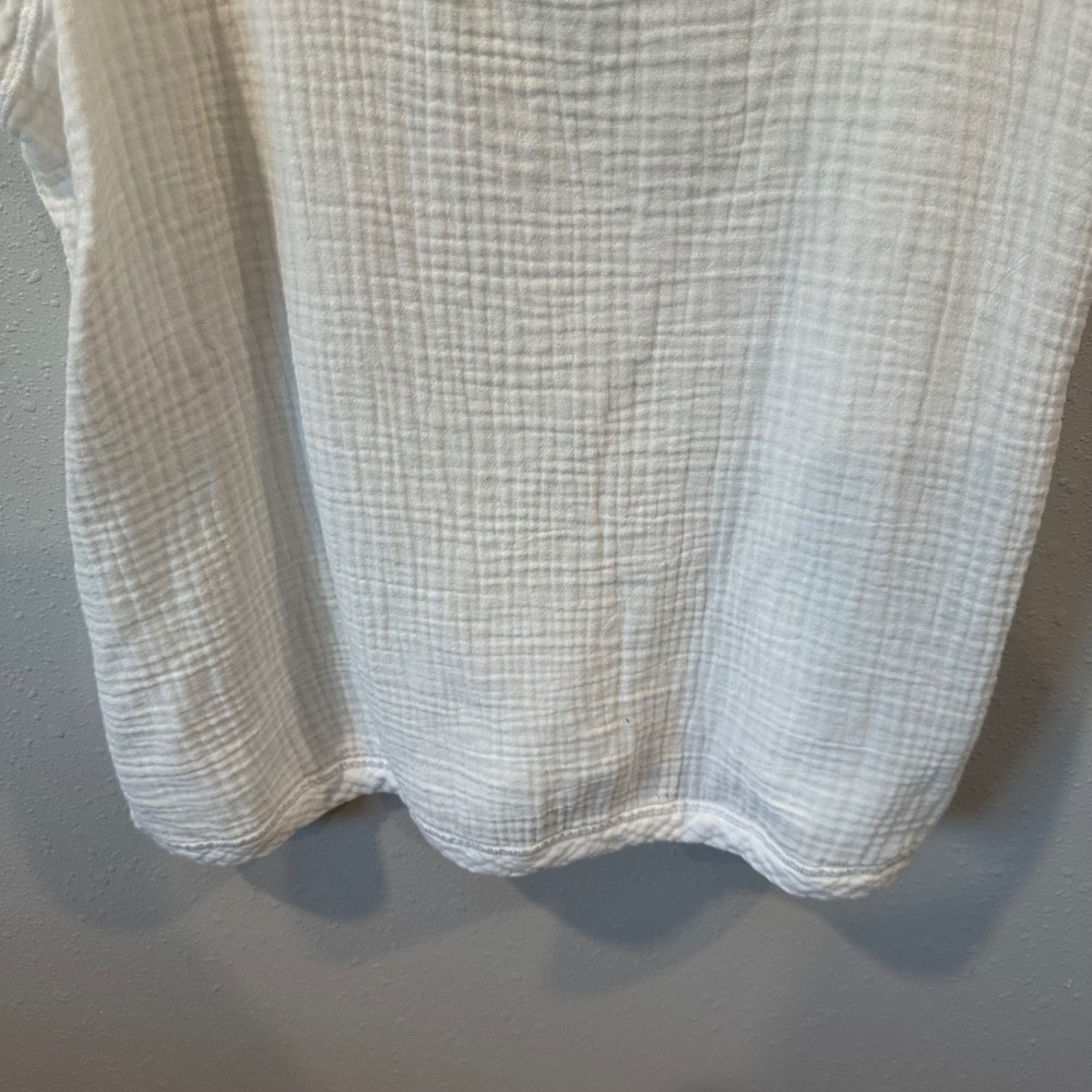 Faherty White Ribbed Scoop Neck Tank Top - Picture 11 of 13